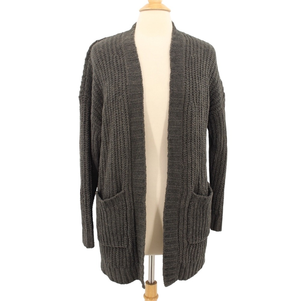 American Eagle Cardigan Sweater Womens XS / S Gray Open Casual Comfy Cozy‎ Soft